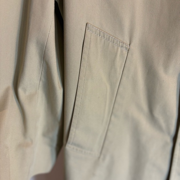 AQUASCUTUM Sz L (estimated) Aqua 5 Trench Coat Classic Cut Back Slit Buttons - Picture 2 of 12